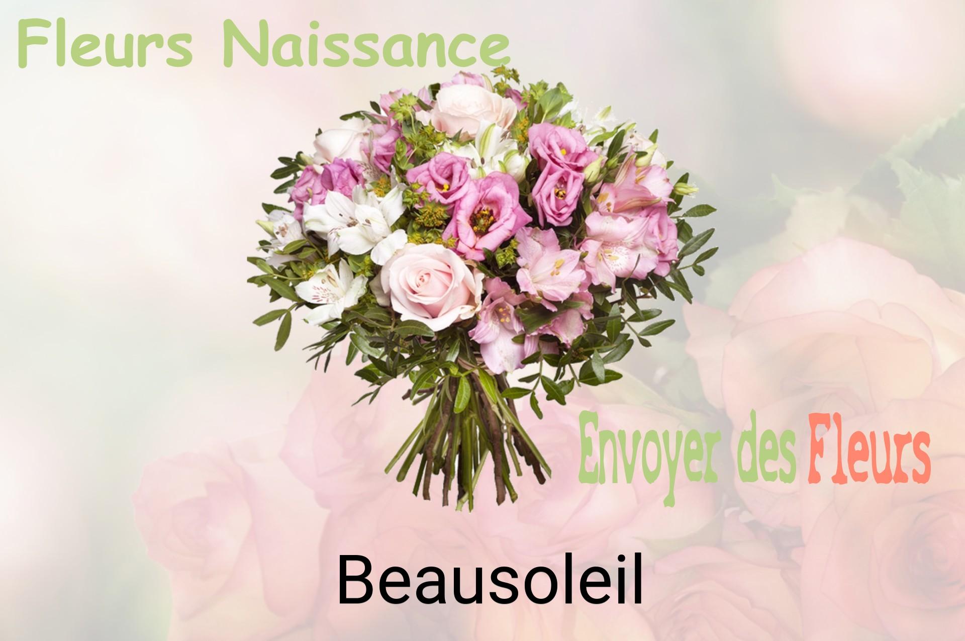 Bouquet de fleurs de naissance livré à Beausoleil